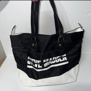 Steve Madden Duffel Bag Black/White one size